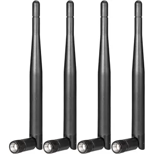 Dual Band WiFi Antenna 2.4GHz 5GHz 5.8GHz 3dBi RP-SMA Male Antenna Replacement (4-Pack) for WiFi Router  Network Card USB Adapter  IP Camera Video