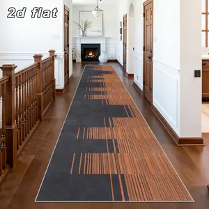 Vintage Industrial Striped Runner Rug, Non-Fall Stair Mat, Precision Bound Bedroom Footstool Decorative Pad, Durable Villa Entrance Mat