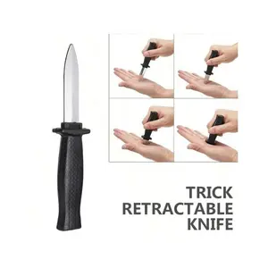 Fake Retractable Trick Knife – Disappearing Blade Prank Toy for Costumes & Gags Fake Retractable Trick Knife – Disappearing Blade Prank Toy for Costumes & Gags