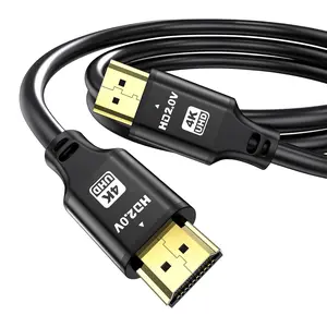 HDMI Cable 10ft, 48Gbps 8K@60Hz 4K@120Hz, HDCP 2.2 & 2.3, DTS:X, HDR 10 Compatible with Roku TV/eARC/3D/PS5/HDTV/Laptop/Blu-ray High Speed HDMI Cable(Black)