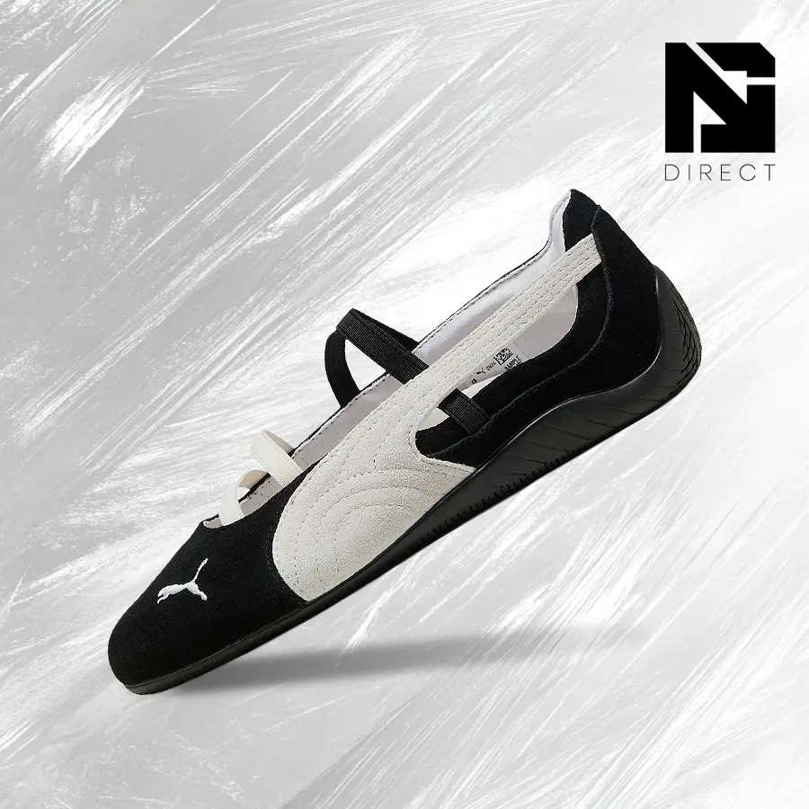 Puma Speedcat BalletBlack White (Women's)– Women's Lifestyle Sneakers – shoes for woman -Vintagen - Running Shoes, Lightweight Shock-Absorbing Comfort, Breathable Everyday Fit, Gym Training to Street Casual Wear - back to school - 401287 06