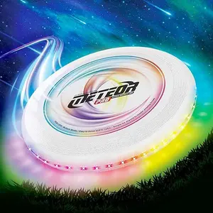 Illuminated Flying Disc — 16 Million Colors, 48 ​​LED Beads, and 13 Lighting Modes; An LED Flying Disc Suitable for Adults and Pets; Glow-in-the-Dark Flying Ring; A Great Toy for Parties, Christmas, and Birthdays