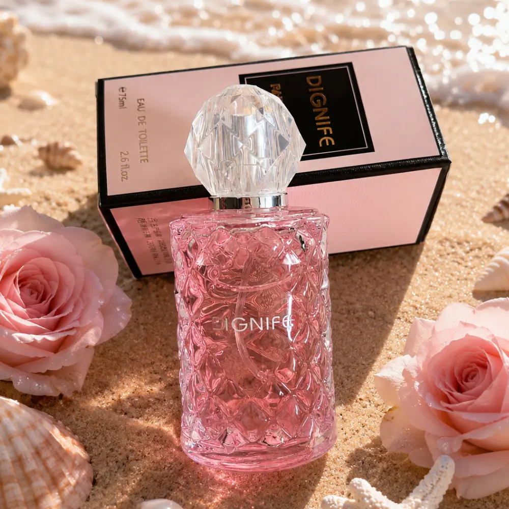 Women's 75ml Fresh Floral Perfume - Lotus, Lemon, Rose, Jasmine, Musk & Patchouli Scent, Daily Wear, Gift for Her