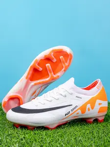 Men Women High-End Seamless Football Shoes, Anti-Slip Durable Outdoor Lawn Soccer Shoes, Super Grip Support, Fashionable Design