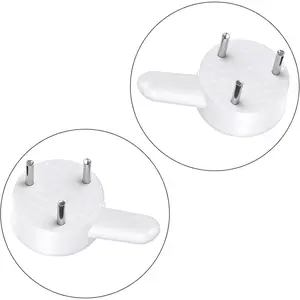 Non-Trace Wall Picture Hooks Concrete Wall Hooks Invisible Hard Walls Hook Frame Hangers for Picture Photo Frame (White)