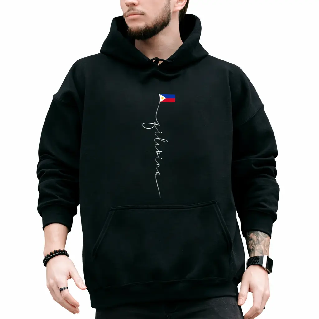 Stylish Long Sleeve Hoodies Showcasing the Iconic Filipino Flag – Proudly Made in the Philippines