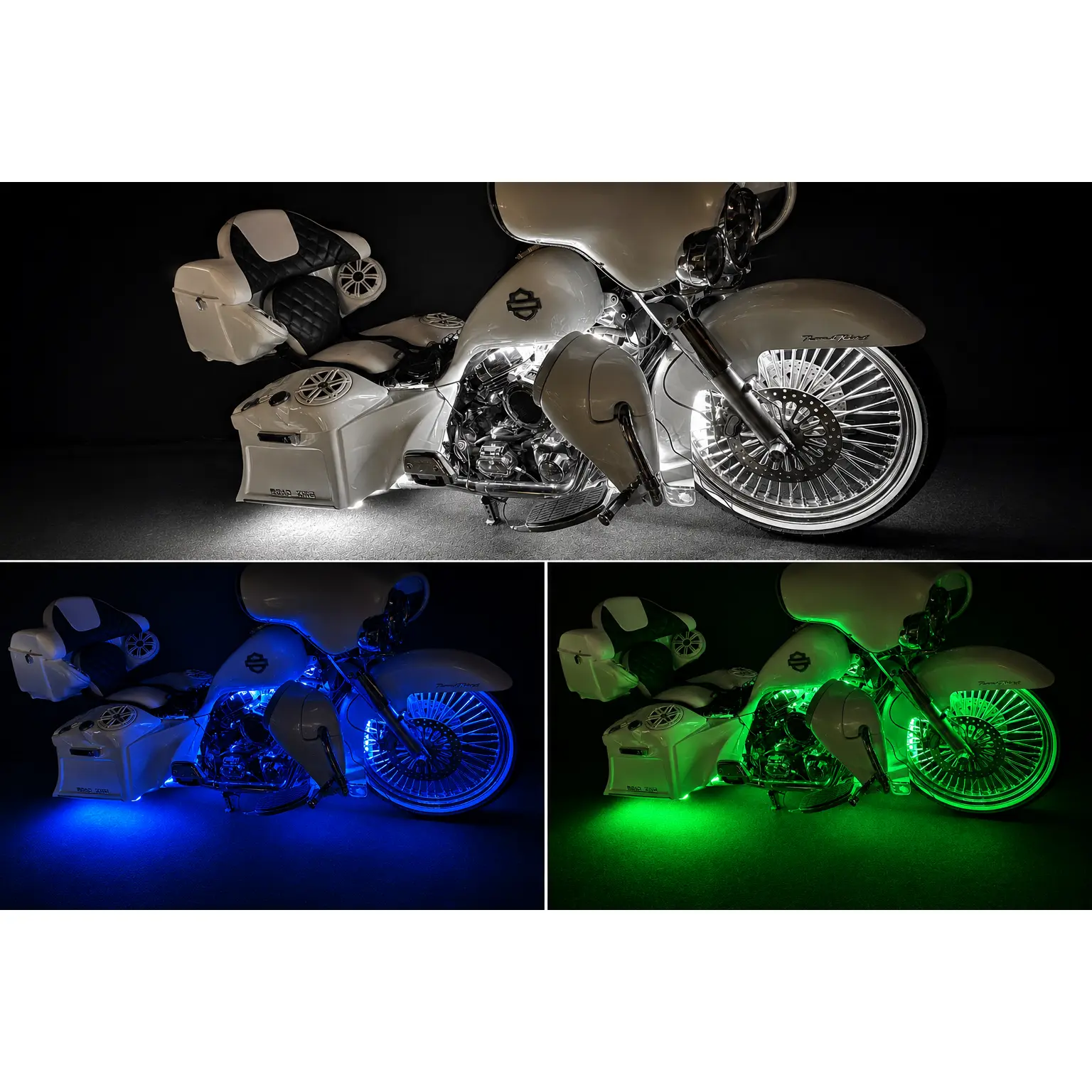 King Kustoms RGBW Motorcycle Underglow Kit