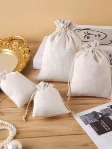 1 Pc Drawstring Bag, Available in Multiple Sizes, Perfect for Gift Wrapping and Easy to Carry. Canvas Drawstring Bag, Suitable for Gift Wrapping and Item Storage, Perfect as a Gift or Gift Bag for Family and Best Friends.