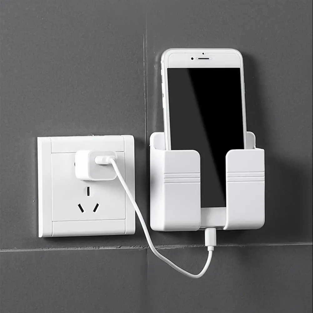 1 Piece Wall Mounted Phone Charging Holder, Phone Holder, Self-adhesive Phone Holder for Wall
