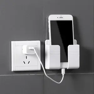 1 Piece Wall Mounted Phone Charging Holder, Phone Holder, Self-adhesive Phone Holder for Wall