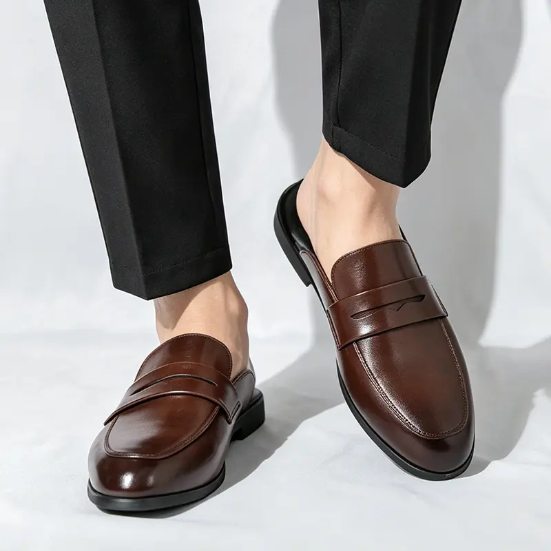 Men’s classic slip-on leather loafers — easy to wear, suitable for both business and casual wear