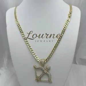 #1338 Necklace cupidity  22 inch 24k Laminated capas Oro Real High Quality Resistant waterproof