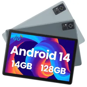 2025 Latest Android 14 Tablet 4G Cellular, 5G WIFI Tablet 14GB RAM(8GB+6GB)+128GB ROM+1TB Expandable, Tablet 10.1 Inch Incell Screen, 2 in 1 Tablet Octa-Core 7000mAh Battery, Bluetooth/GPS/13MP+8MP Smartphone Cellphone Christmas Gift