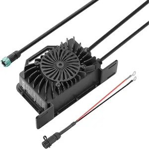 VEVOR 48V 18A Lithium Battery Charger, 58.4V, AC-DC LiFePO4 Smart Charger, with Waterproof Connector, LED Indicator, 0V Activation, for LiFePO4 Deep Cycle Rechargeable Batteries of Boat, RV, IP68