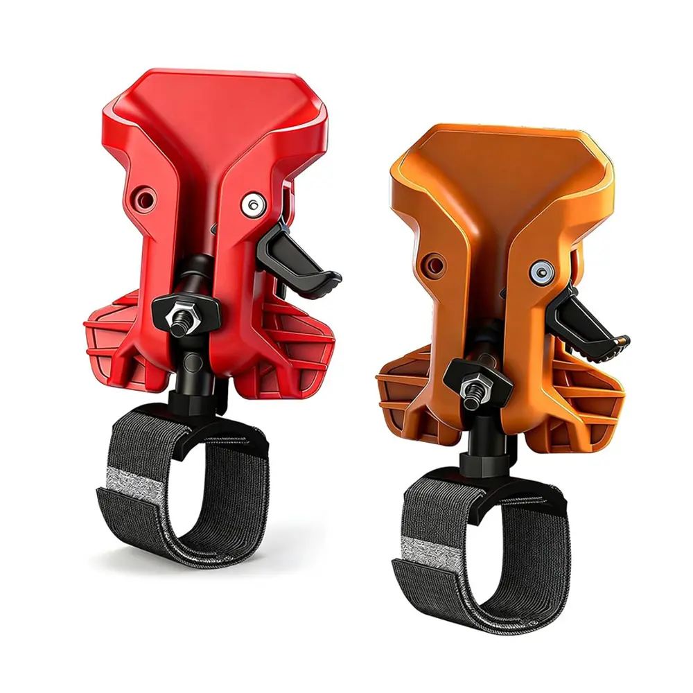 Heavy Duty Double Waist Mount Tool Organizer for Construction Electric Power Tools, Quick-Release Strap, Drop Protection, Double-Lock Belt Clip