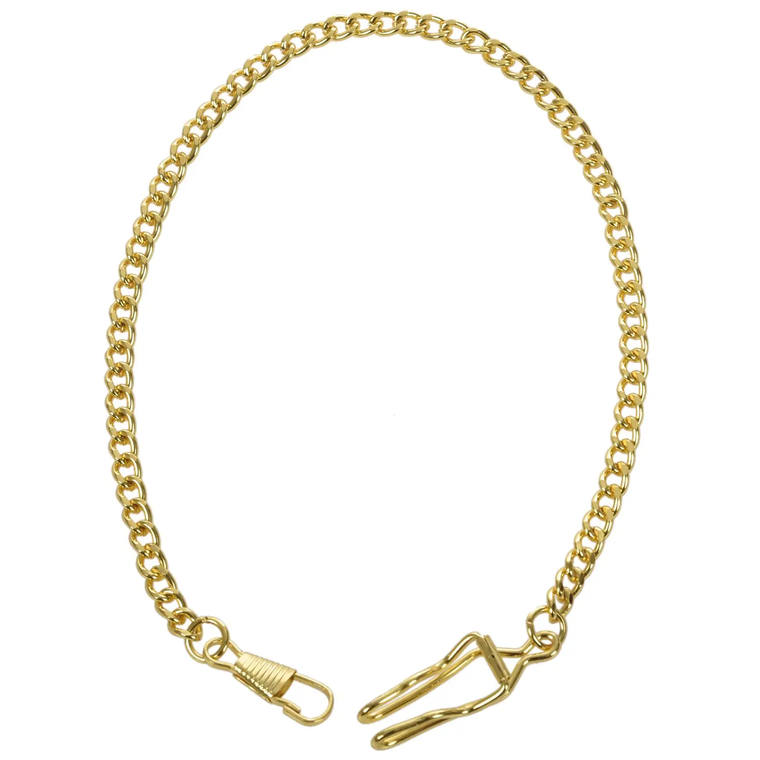 Gold Retro 37cm Double Curb Link Slide Chain, Classic Vintage Tool Rack & Bar Organizer Accessory