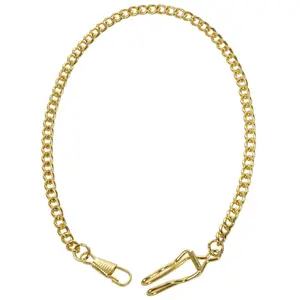 Retro Antique Vintage Pocket Watch Chain Gold