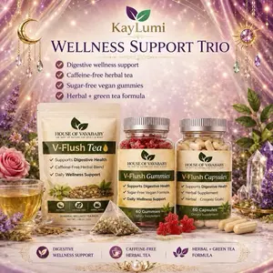 KayLumi Wellness V-Flush Support Trio (Gam pedu nan tout Kò)
