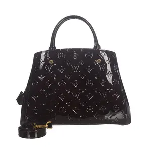 Pre-owned Louis Vuitton LEATHER Shoulder Bags CHERRY PATENT MONO SHOULDER BAG