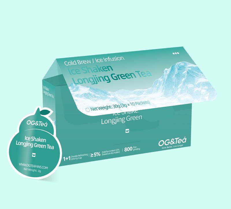 Cold-brewed Iced Longjing Tea - Summer Green Tea, 1 Carton 30g (3g×10packs）