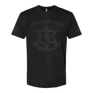 Israel Defense Forces (IDF) Shirt – Patriotic Support Tee (Blackout)