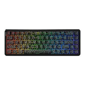 AJAZZ AK680 MAX wired mechanical keyboard, new esports specific magnetic switch with fast response, low latency, high precision, small layout gaming mechanical keyboard 8K RGB ergonomic design suitable for esports games and office use
