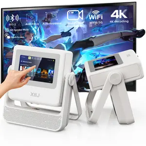 【Black Friday 】A5PRO XBJ  Essential for outdoor movies, Bluetooth 5.2 features 4K/1080P smart touchscreen  easily handles home theater, business presentations, and camping projectionswireless screen mirroring functionality with smartphone.outdoor meeting