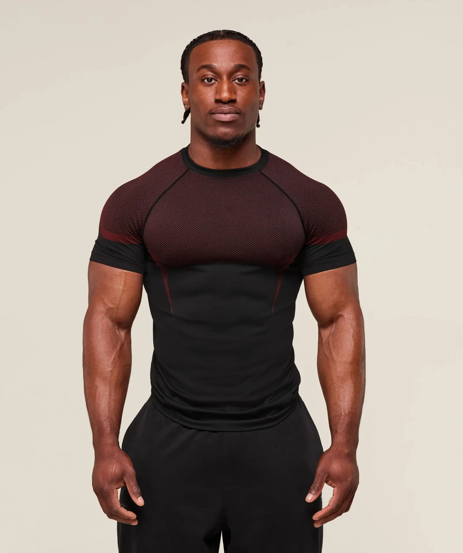 (CLEARANCE) Onyx Men's Onyx Seamless Gym T-Shirt, Athletic Workout Shirt, Performance Activewear