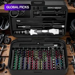 132-in-1 Precision Screwdriver Set, Multifunctional Screwdriver Set with 108 CRV Magnetic Bits, Tool Kit for Electronic Products, Precision Ratchet Screwdriver, Heavy Duty Tool, Industrial Tools, Multipurpose Screwdriver #GLOBAL PICKS