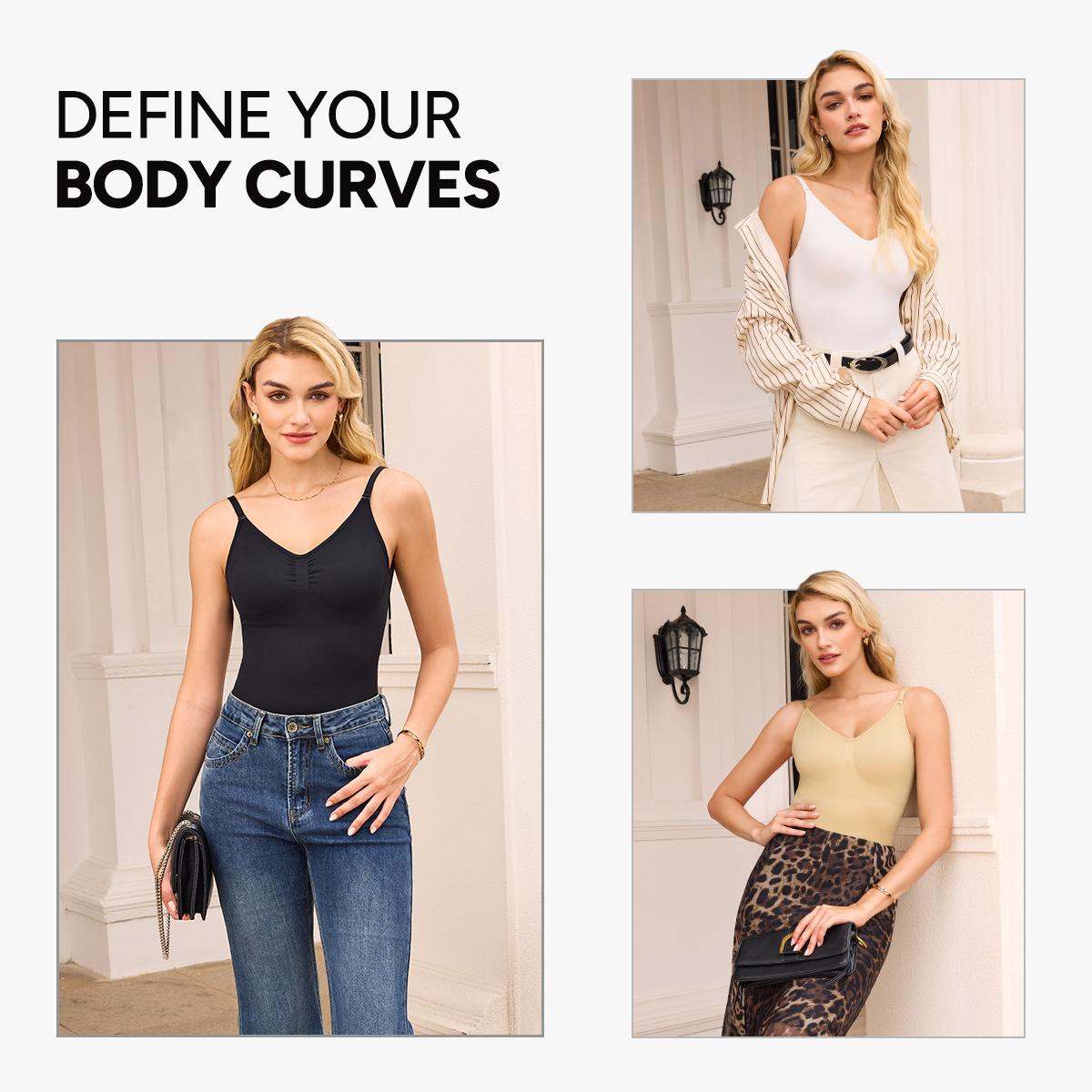 Nebility Women's Bodysuit Shapewear Full Body Stretchy Compression Jumpsuit High Elasticity Body Shaping Fashionable Womenswear