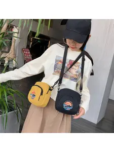 Canvas shoulder bag, Harajuku street style crossbody bag for women, ulzzang casual versatile ins student crossbody bag