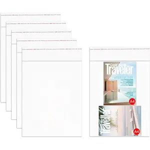 100 Count 14x20 '' Clear Cellophane Bags Large Self Sealing Cello Bags 2mil Self Stick OPP Poly Clothing Bag for  Storage T-Shirt Pants Brochure Prints Magazines Documents