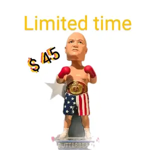 Butterbean bobble head with autograph you will recive 1 in box bobblehead of butterbean