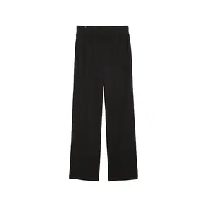 PUMA Womens Elevated Essentials Mid Rise Knit Lounge Pants Casual - Black