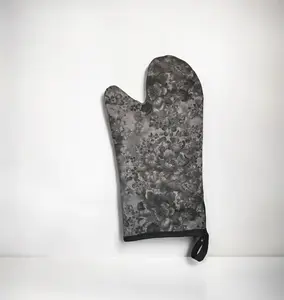 Handmade Gothic Spooky Oven Mitts - 100% Cotton, Heat-Reflective Batting, Machine Washable, Large Size for Cast Iron Pans & Baking Sheets