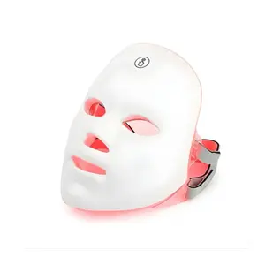 LED Face Mask Glow Therapy with 7 Different Colors Built-in LED Light for Daily Routine