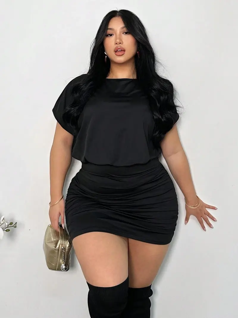 dress for chubby girl to look slim