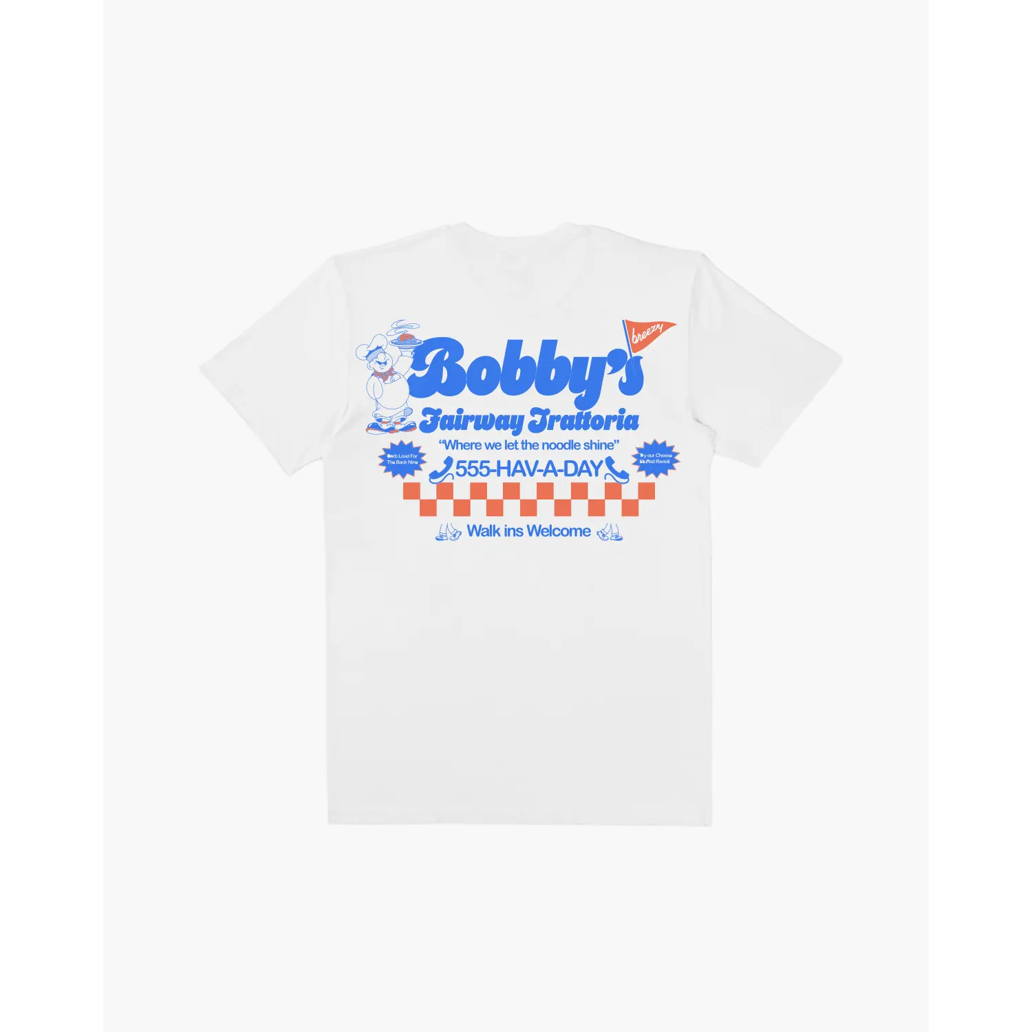 The Bobby's Trattoria Tee White