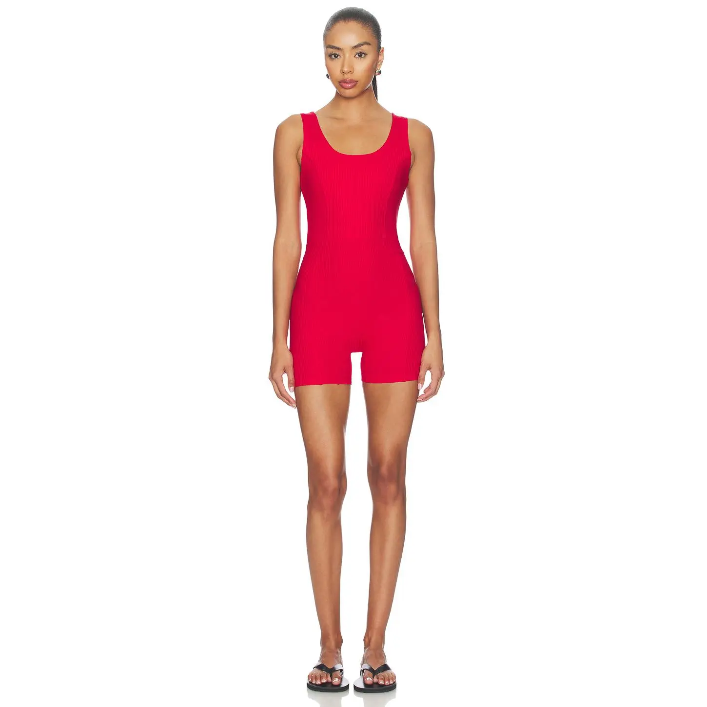 YEAR OF OURS Ribbed Johanna Onesie in Cherry