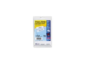 Avery 05202 Print or Write File Folder Labels, 11/16 x 3-7/16, White, 252/Pack