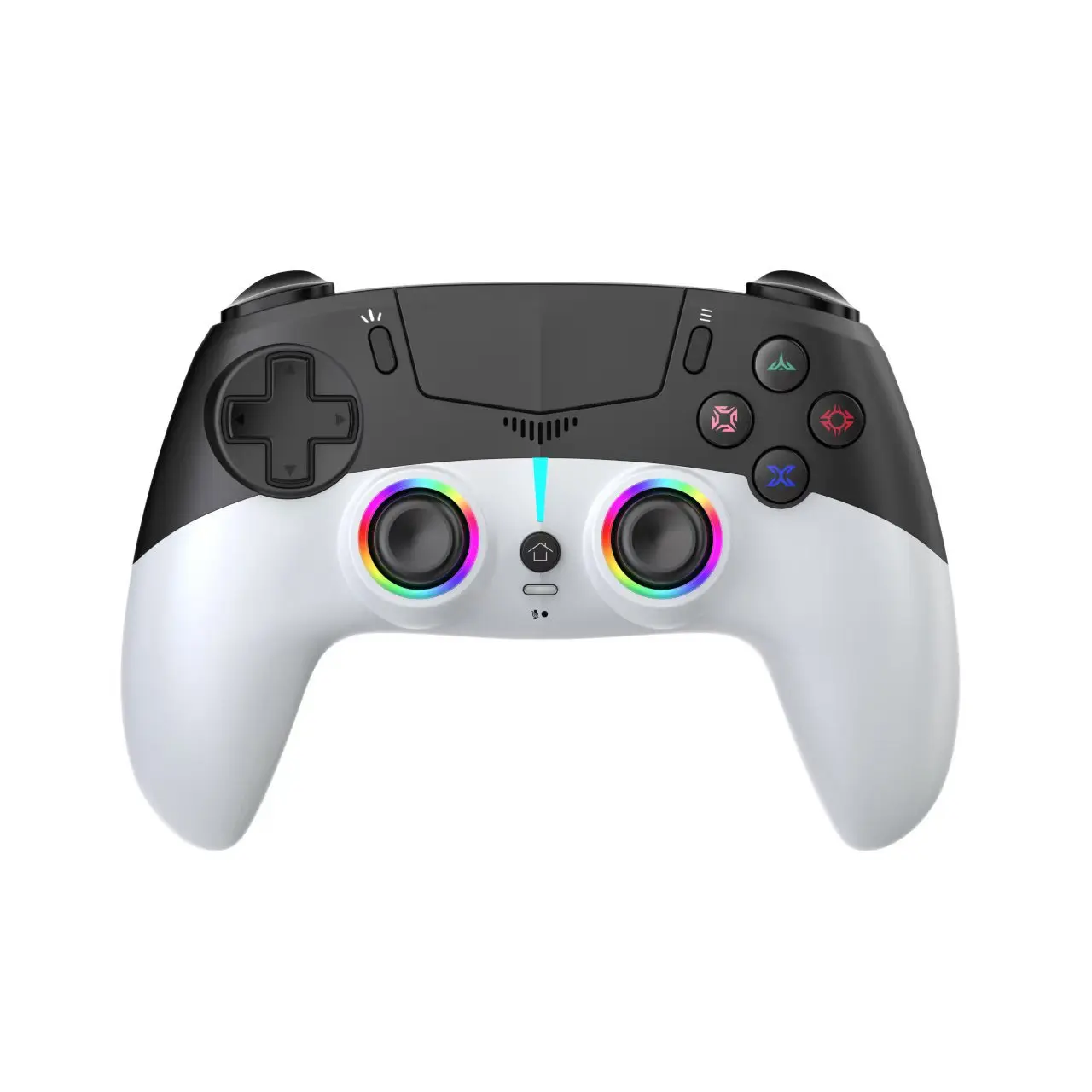 Wireless Gamepad Controller for PS5, Gaming Accessories Compatible with PS5 Pro/Slim/PC, Dual Vibration, Modded Function, 8 Light Modes, 3.5mm Audio Jack, 6-Axis Motion Control, Built-in Speaker