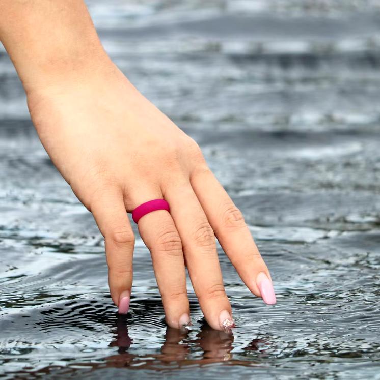 Unisex 6MM Casual Style Classic Silicone Ring (Size 6-10)