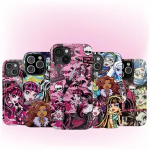 Monster High Inspired Phone Case, Y2K Gothic Doll Style