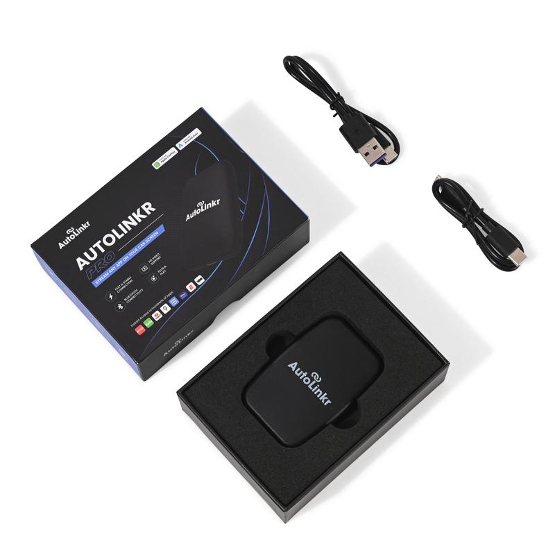 The AutoLinkr Pro | Wireless CarPlay & Android Auto Adapter with Netflix, YouTube, Google Play Store | Plug & Play Smart Multimedia AI Box