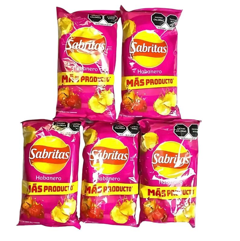 5 PK Sabritas Mexicanas Habanero, Chipotle, Diablo, Pizzerolas, 3D ...