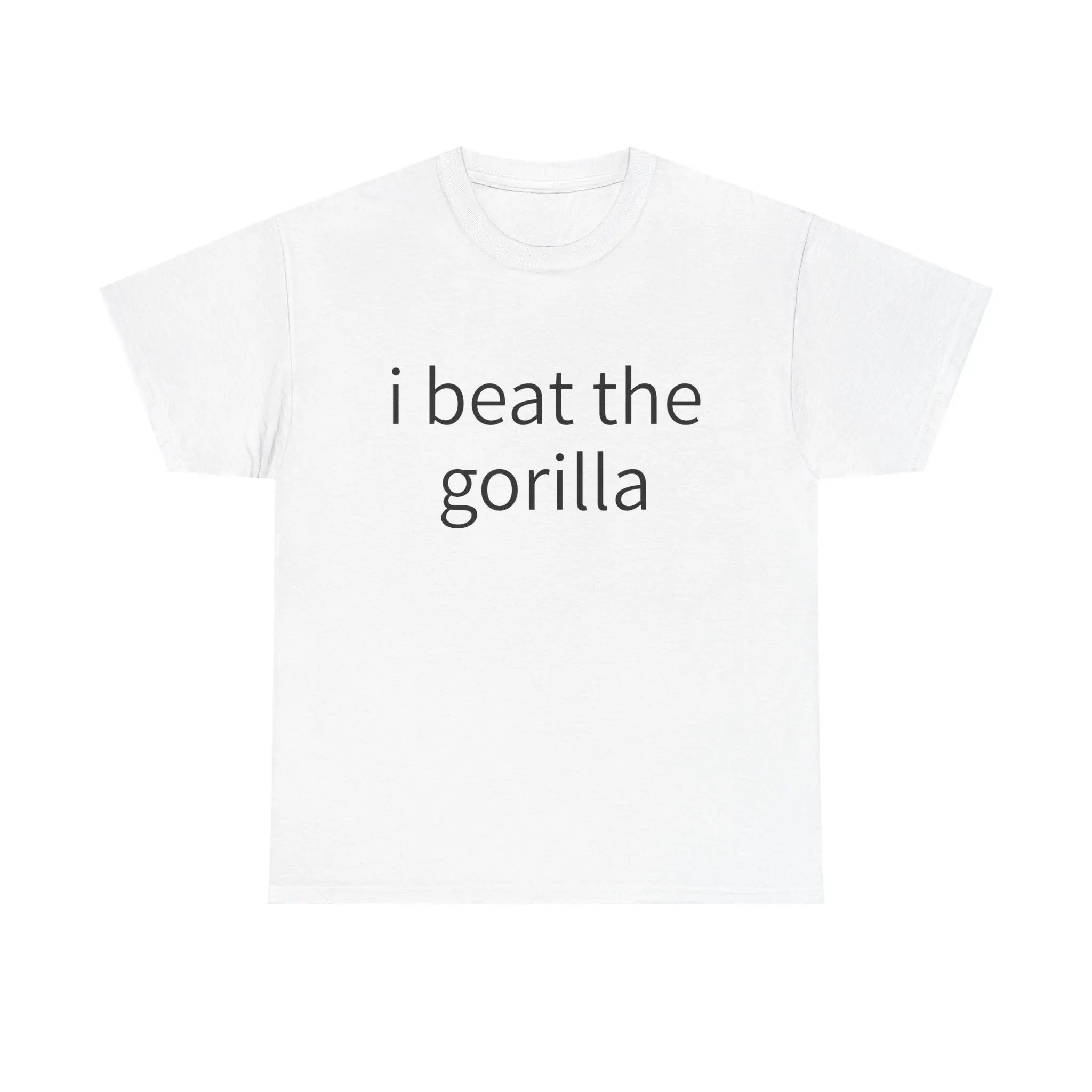 Gorilla Strength T-Shirt, Men's Cotton Tee, Motivational Animal Shirt, Fitness Apparel, Gym Workout Top