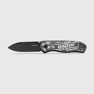 Kizer Drop Bear Nitro-V Steel Acrylic Clear Handle V3619A11, Father's Day Gift, Gift for Dad, EDC Gift for Outdoor & Camping