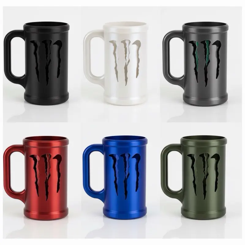 3D Printed Can Holder Mug with Handle, Can Cooler Sleeve for Energy Drinks  & Beer, Ergonomic Grip, Durable Design, Fits Standard 12oz Cans - TikTok  Shop