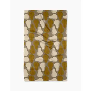 Absorbent Geoweave™ Pears Geometry Kitchen Towel - Soft Cleaning Cloth, Multi-Use Dishwashing Towel for Home Care Cleaning Needs, Kitchen Towels