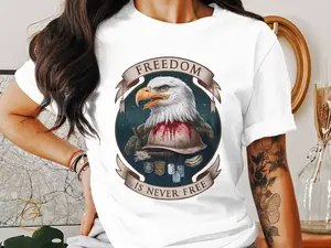 Freedom Eagle T-Shirt – Patriotic American Flag Graphic Tee
